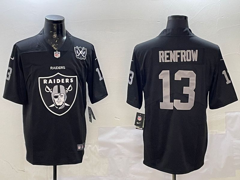 Men Oakland Raiders #13 Renfrow Black Nike Team Logo 2025 NFL Jersey style 3